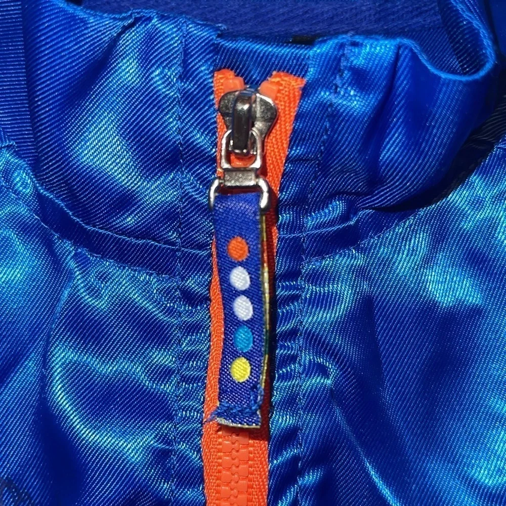 Kids COOGI Faux Satin Polyester Royal Blue Zip Up Jacket Multicolor Size 3T. B1